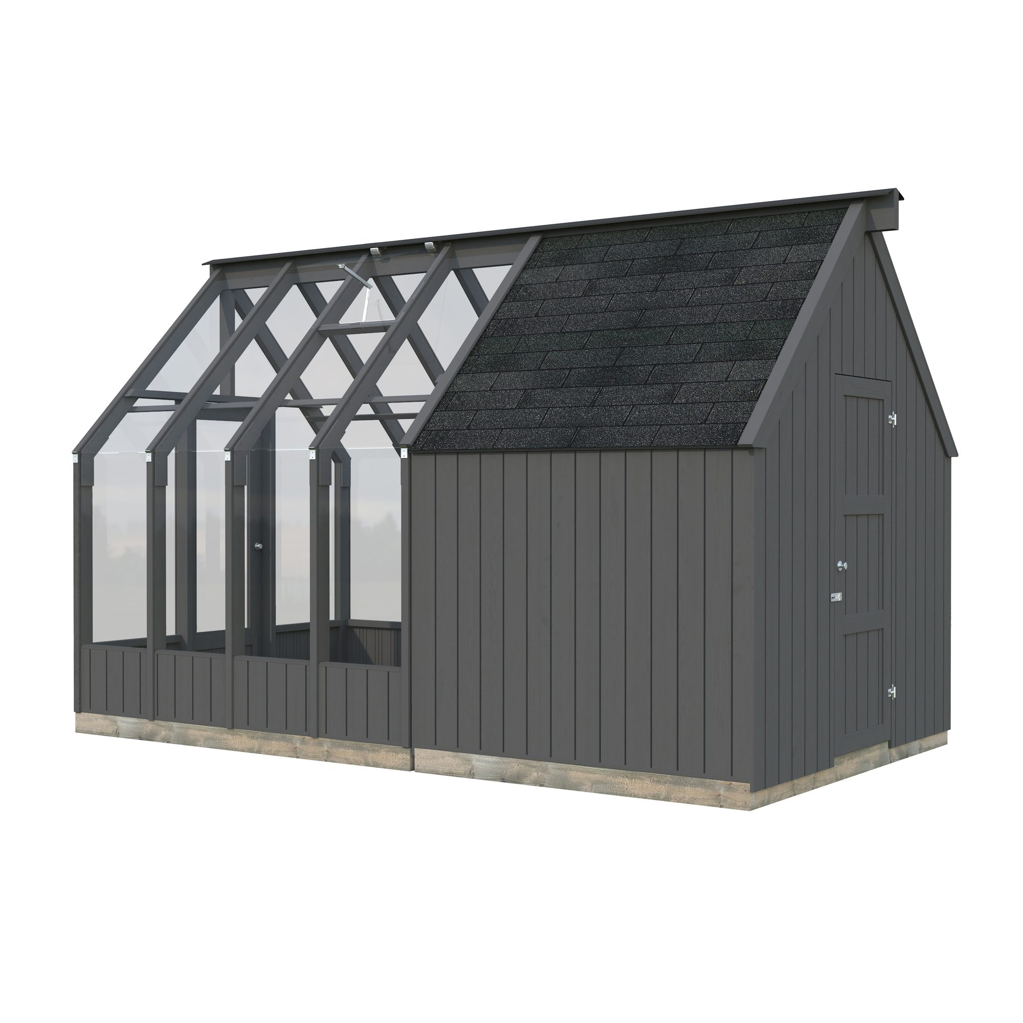 Drivhus Palmako Emilia 10,2 m² (inv. 5,4+4,0 m²)