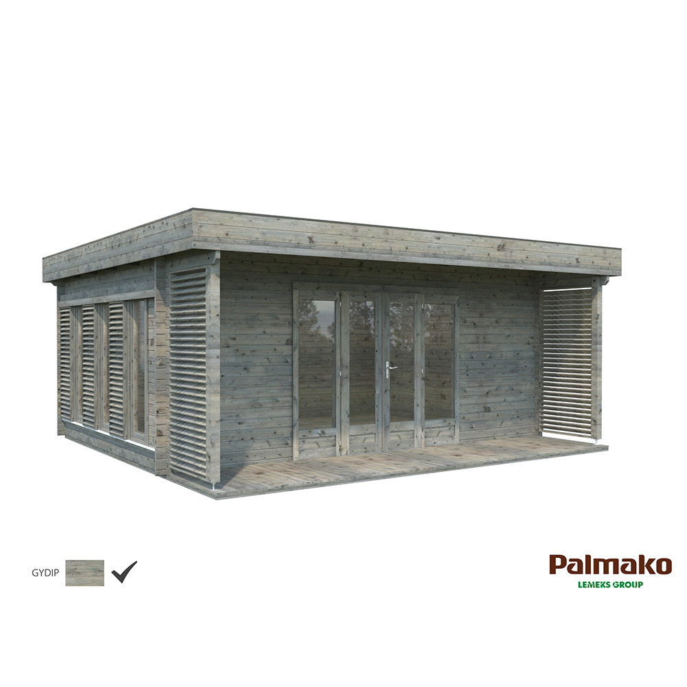 Stuga Palmako Caroline 21,1 m2 Grå