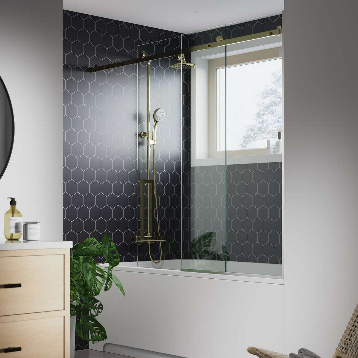 Baderomspanel Fibo 2024-M71 S Black