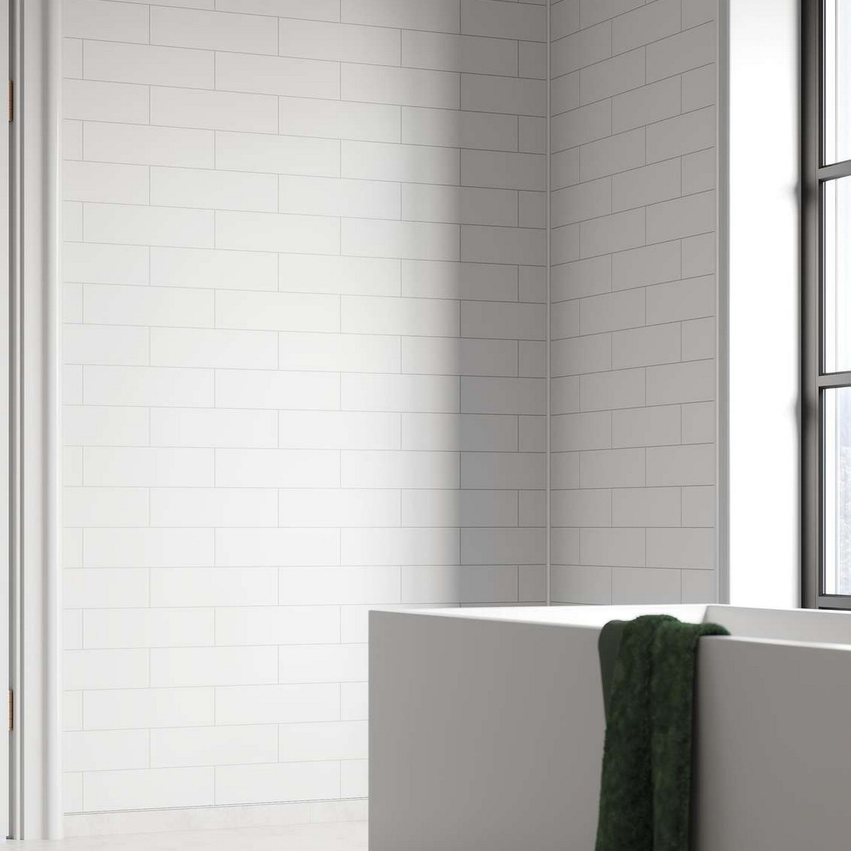 Baderomspanel Fibo 2094-M74 S White