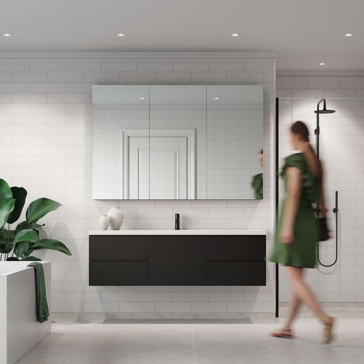 Baderomspanel Fibo 2094-M74 S White