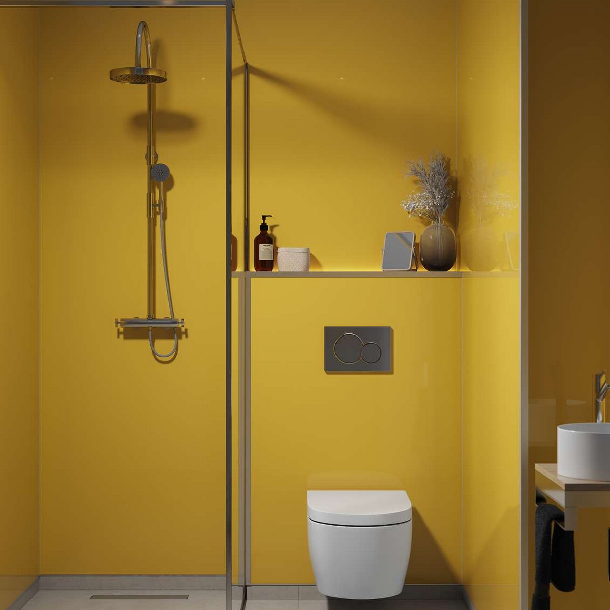 Baderomspanel Fibo 5223-F00 Yellow