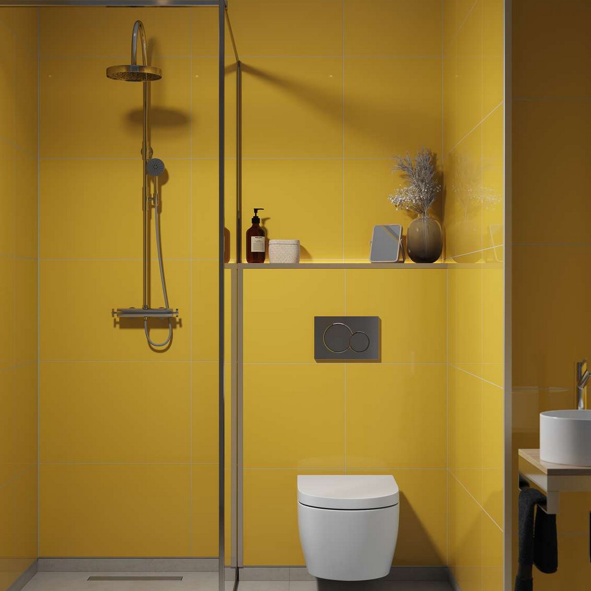 Baderomspanel Fibo 5223-M6040 Yellow