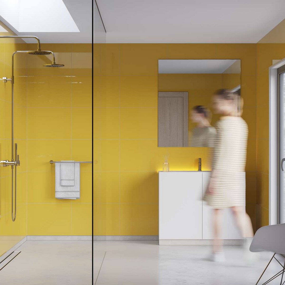 Baderomspanel Fibo 5223-M6040 Yellow