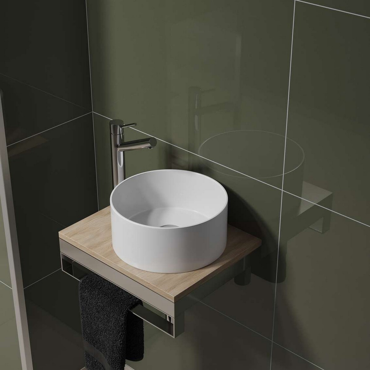 Baderomspanel Fibo 5207-M6040 Camo Green