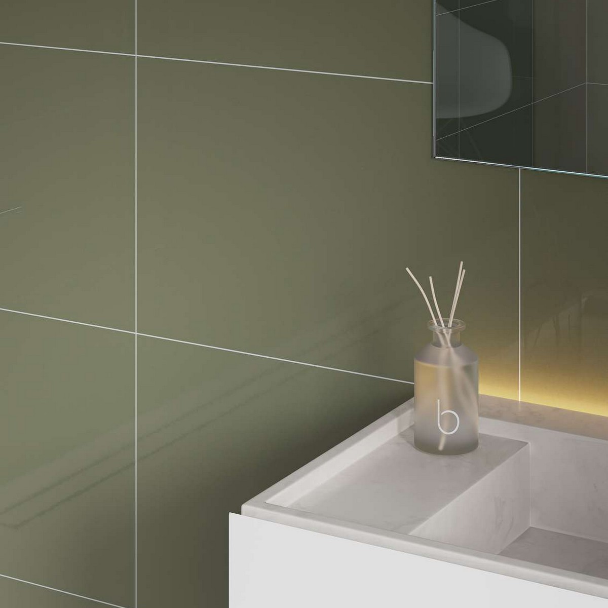 Baderomspanel Fibo 5207-M6040 Camo Green