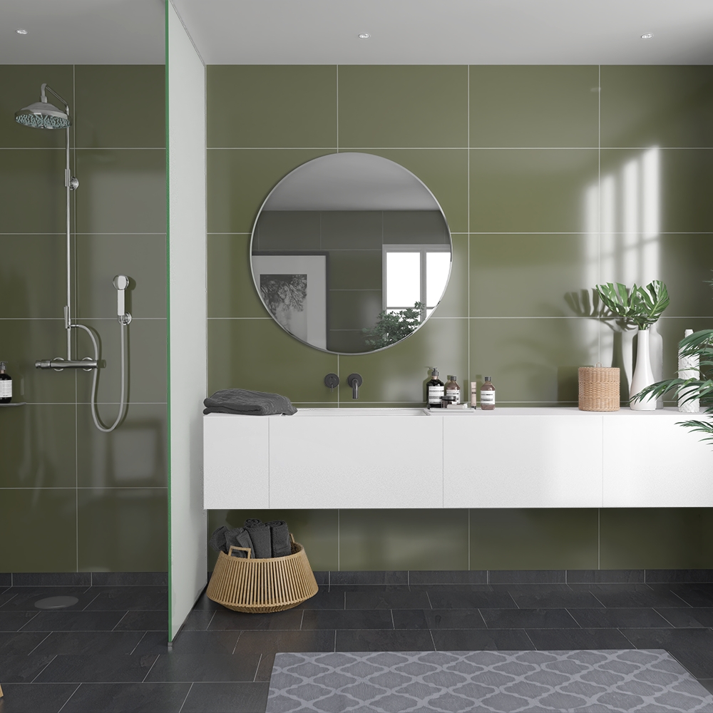 Baderomspanel Fibo 5207-M6040 Camo Green