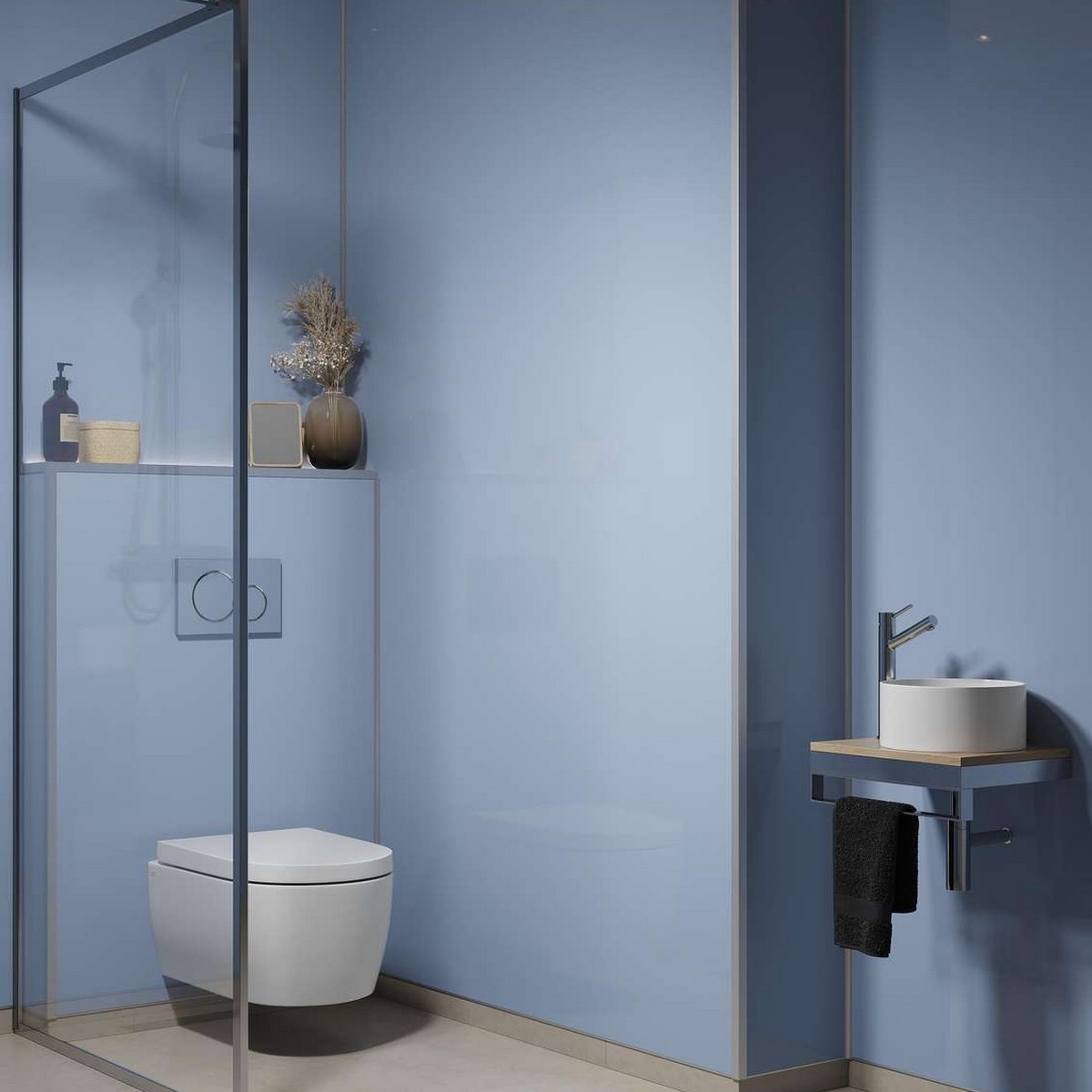 Baderomspanel Fibo 5203-F00 Frozen Blue