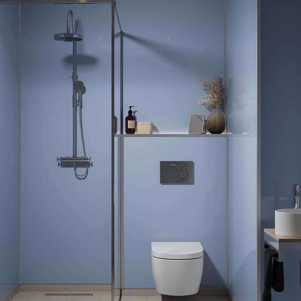 Baderomspanel Fibo 5203-F00 Frozen Blue