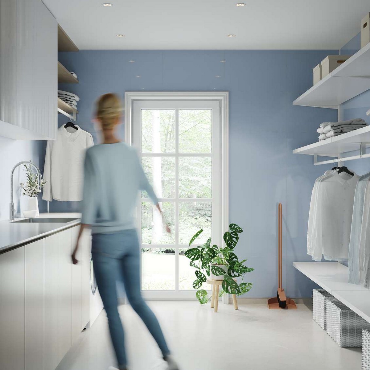 Baderomspanel Fibo 5203-M6040  Frozen Blue