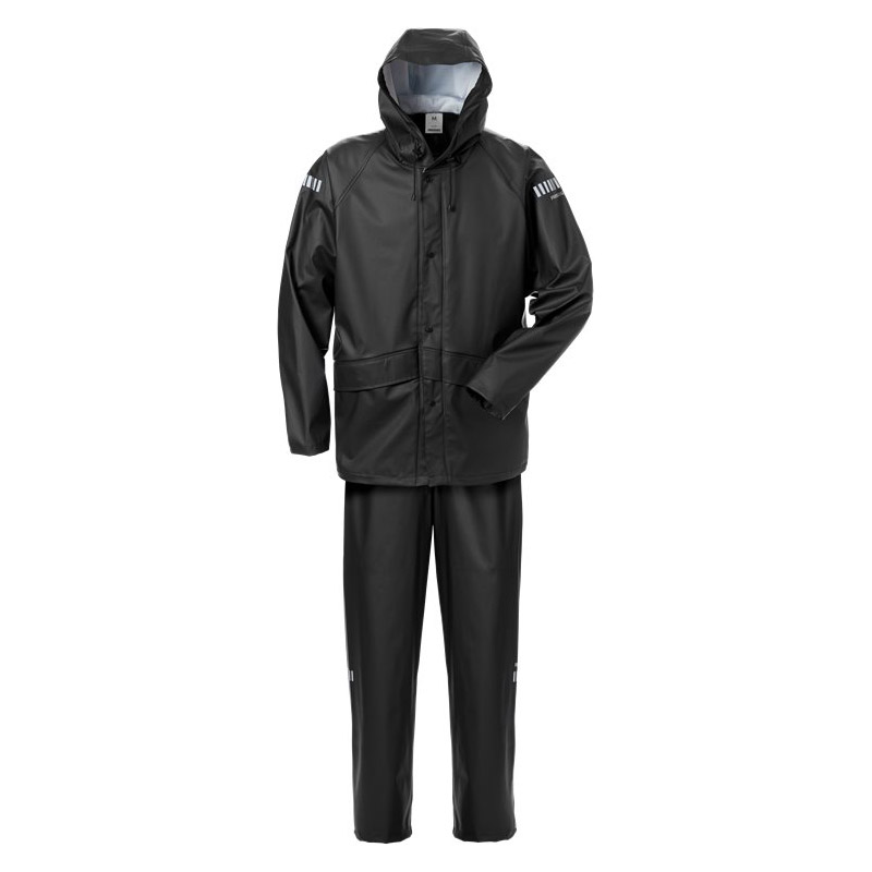 Regnställ Fristads 4099 LRS Storlek: L, Svart