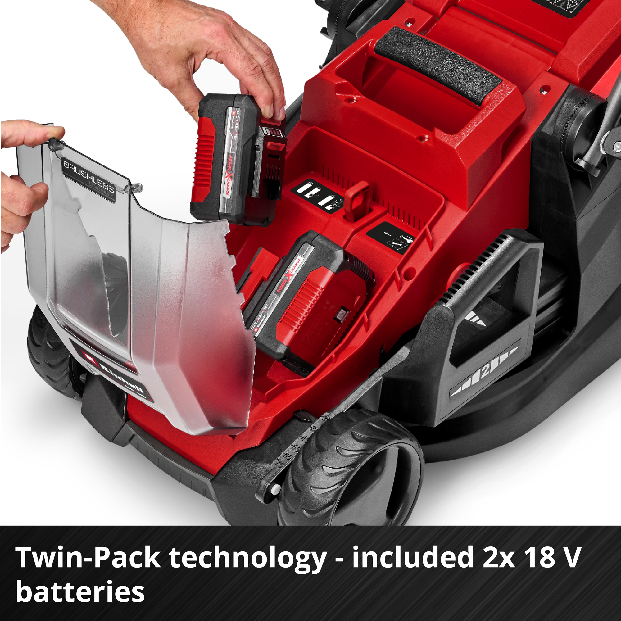 Gressklipper Einhell Batteridrivet GE-CM 36/36 Li 2x4,0Ah med Batteri