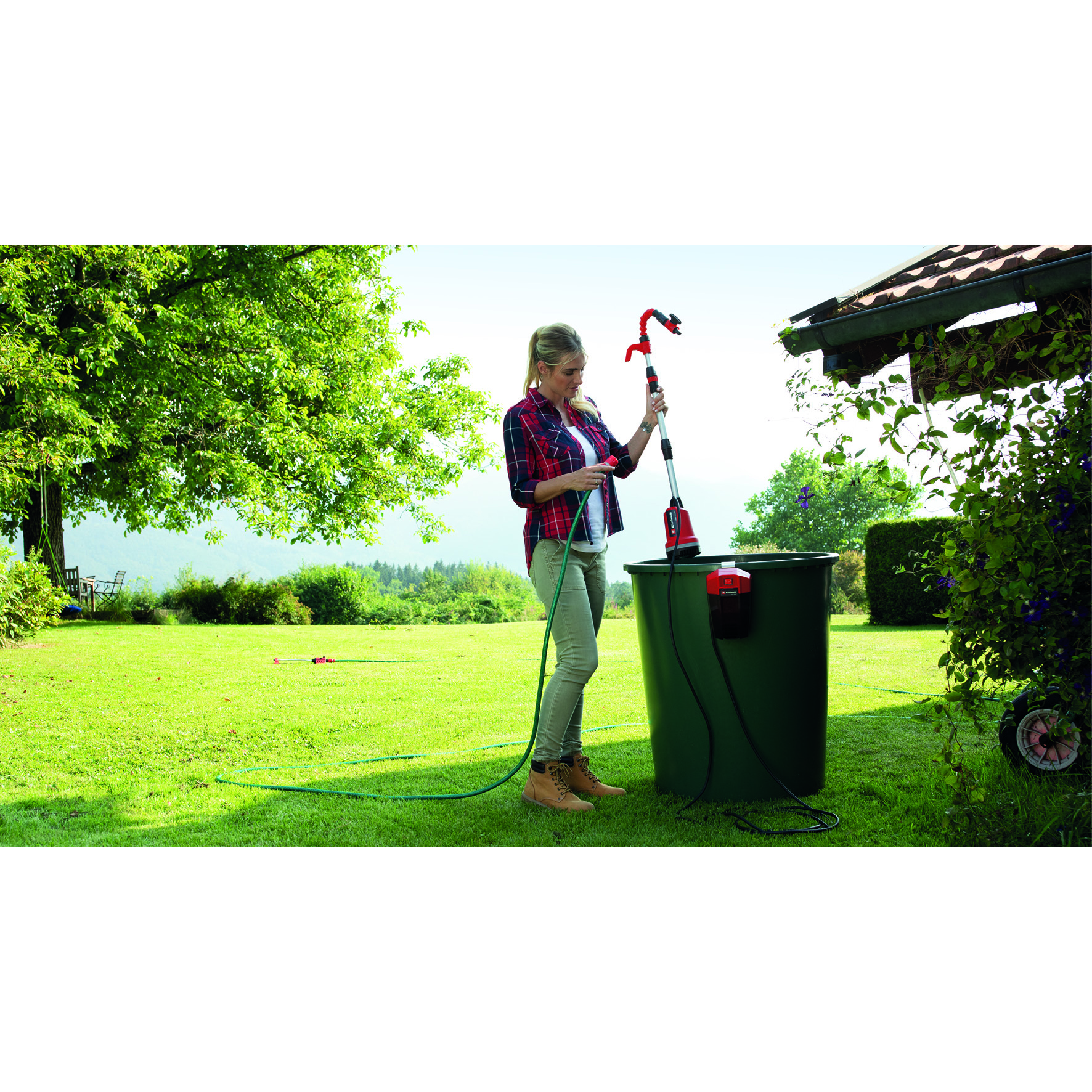 Trykkpumpe Einhell Batteridrivet GE-PP 18 RB Li Solo uten Batteri