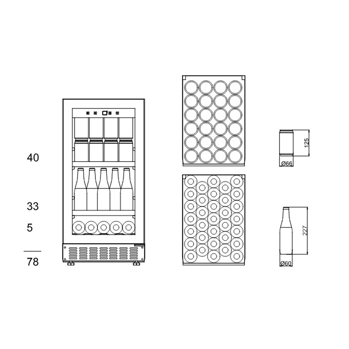 Ølskap mQuvée BeerServer 40