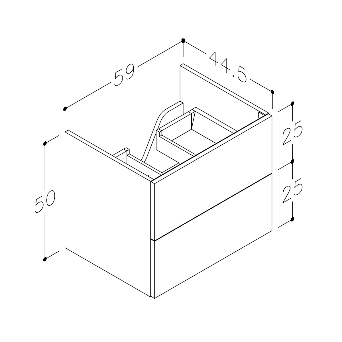 Servantskap Korsbakken Bad Rowan B60