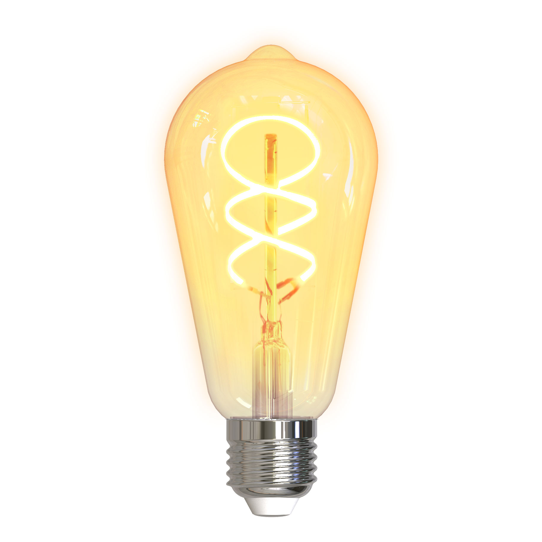 LED-filamentlampa deltaco Smart Home SH-LFE27ST64S E27 Vit