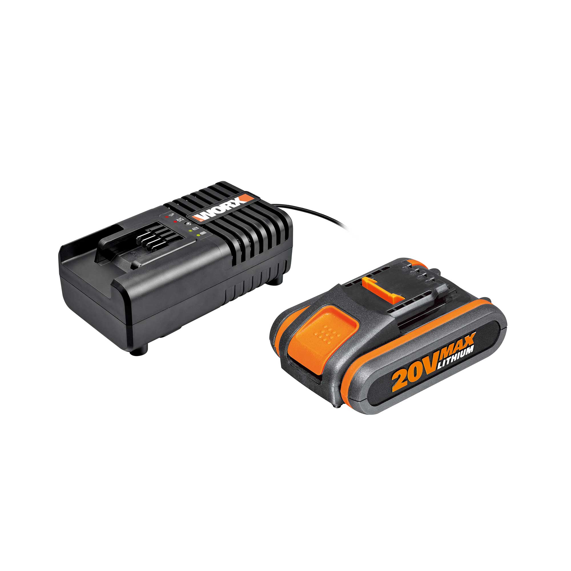 Batteri Worx 20V 2.0Ah med Lader