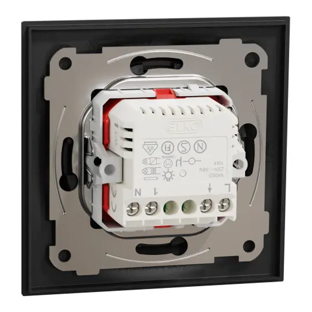 Bevegelsessensor Elko One med Innebygd Trykknapp 10A 160º Innfelt