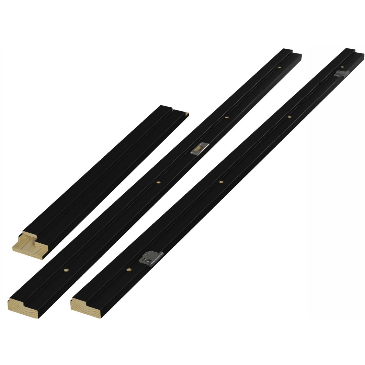 Karmsett Swedoor +Karm +Karm, D: 93 mm, Dempet Sort, 80x200 cm