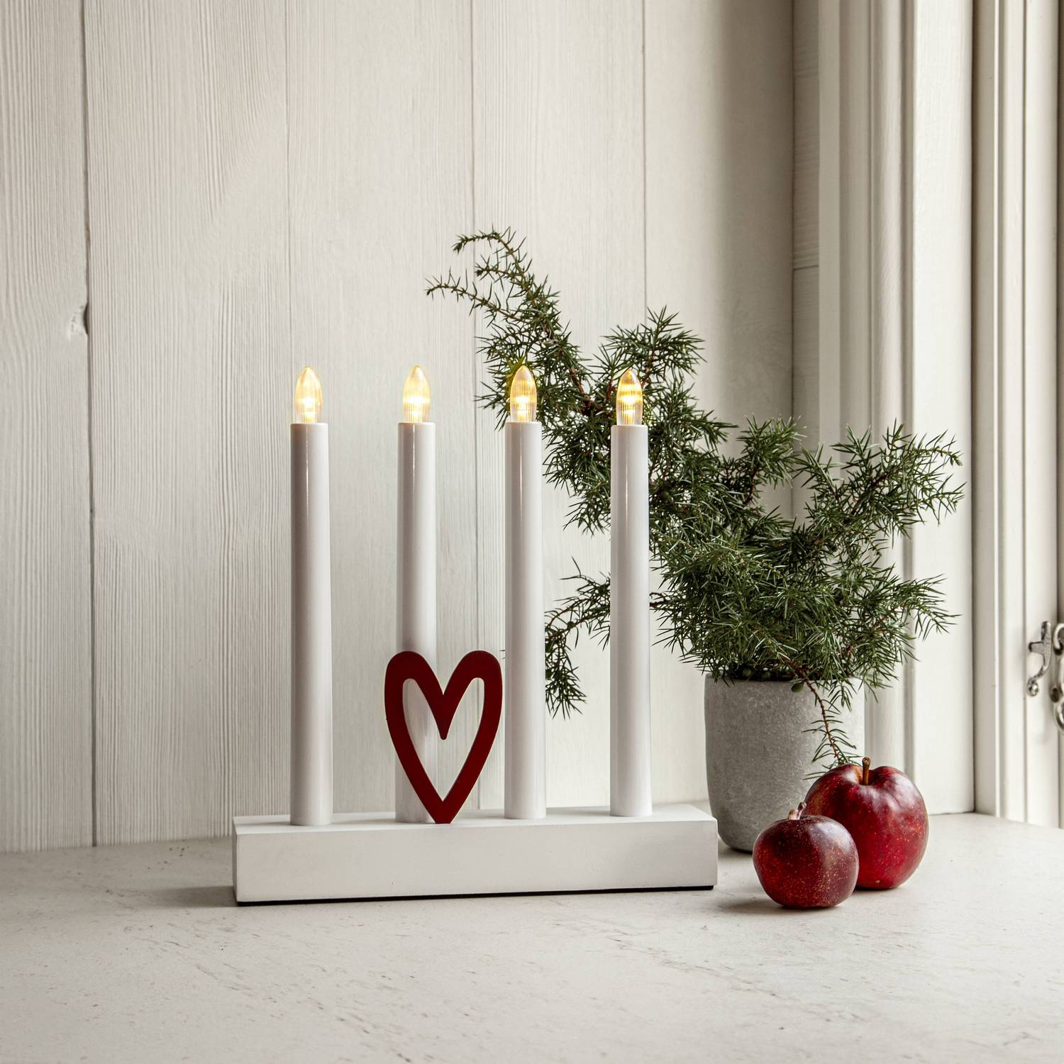 Adventstake Star Trading Hilma 4 Lys Batteridrevet