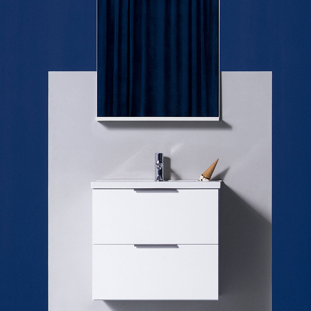 Tvättställsskåp Hafa Shape med Tvättställ