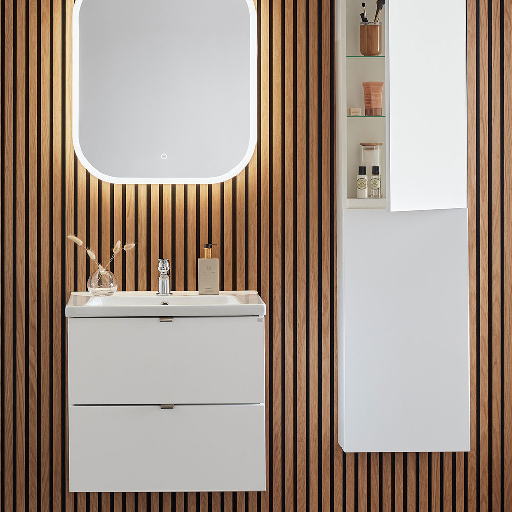 Tvättställsskåp Hafa Shape med Tvättställ