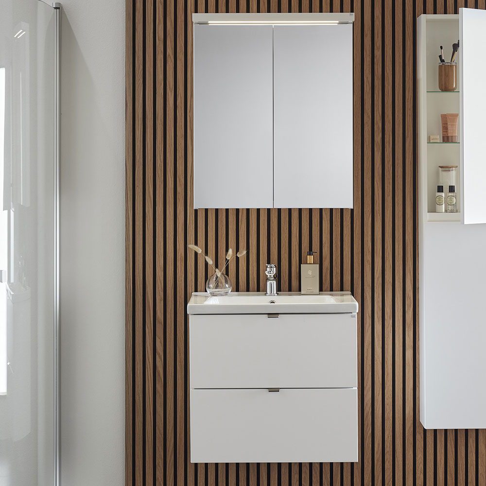 Tvättställsskåp Hafa Shape med Tvättställ