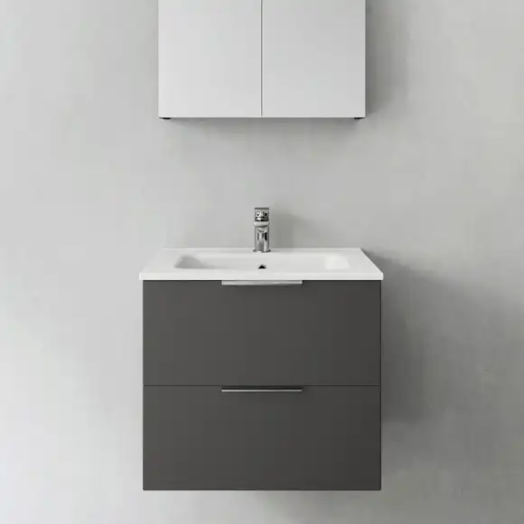 tvättställsskåp hafa shape med tvättställ