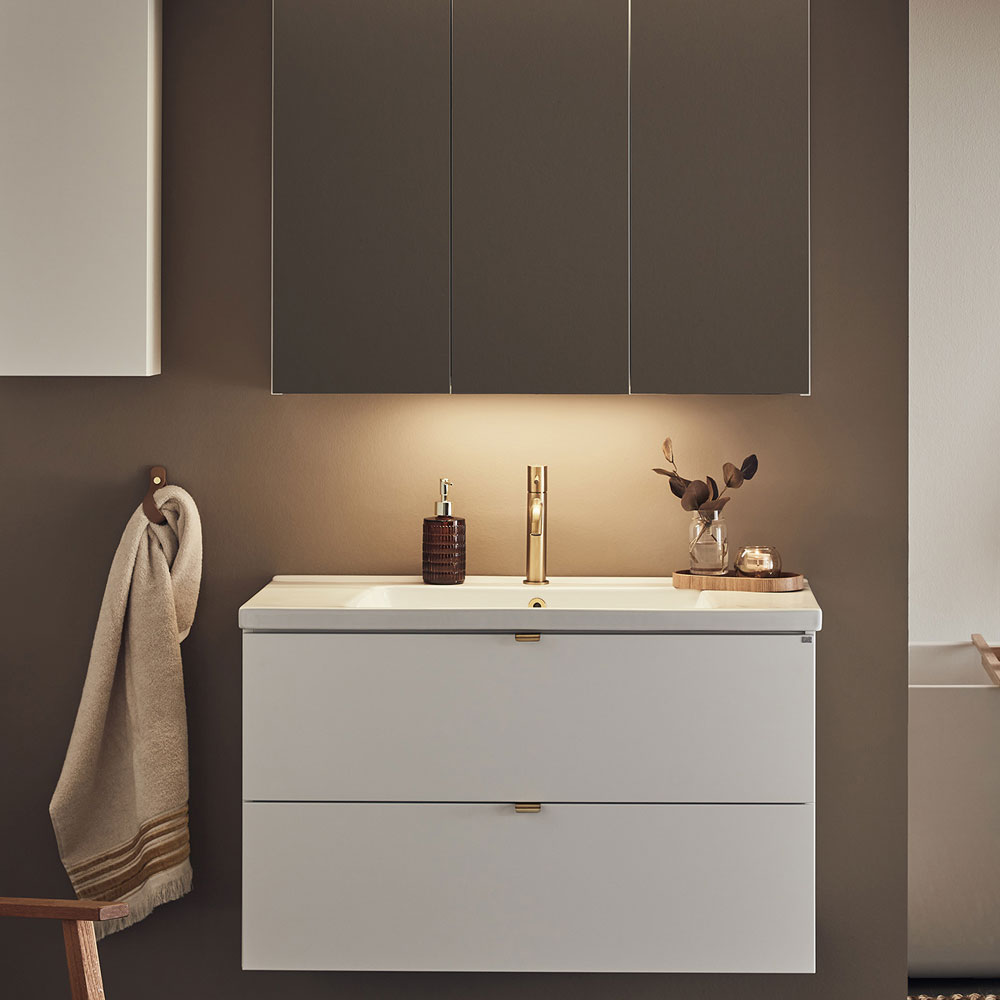 Tvättställsskåp Hafa Shape med Tvättställ