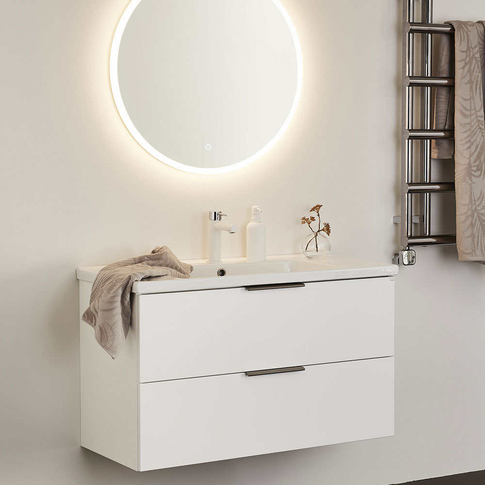 Tvättställsskåp Hafa Shape med Tvättställ