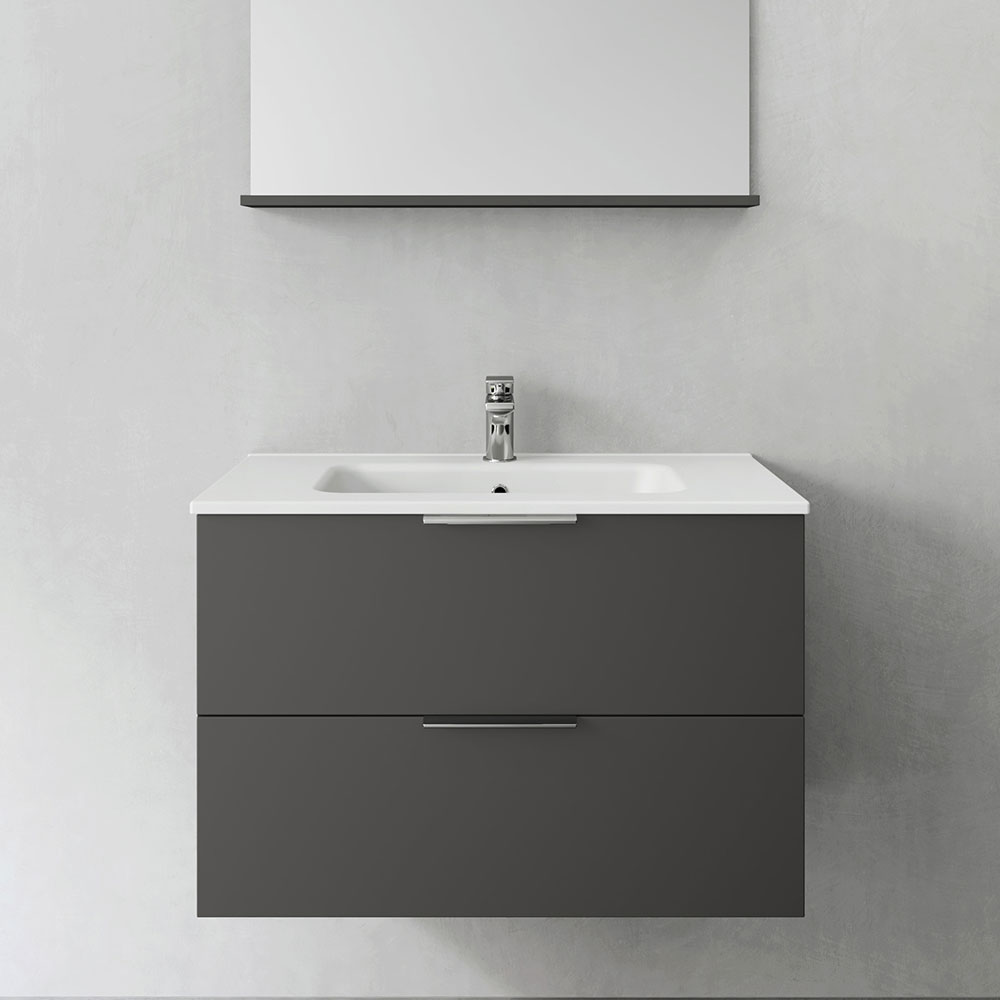 tvättställsskåp hafa shape med tvättställ