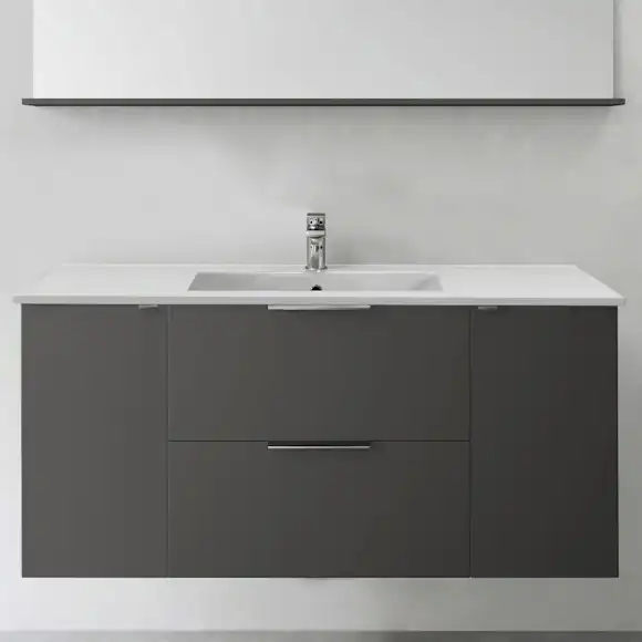 tvättställsskåp hafa shape med tvättställ