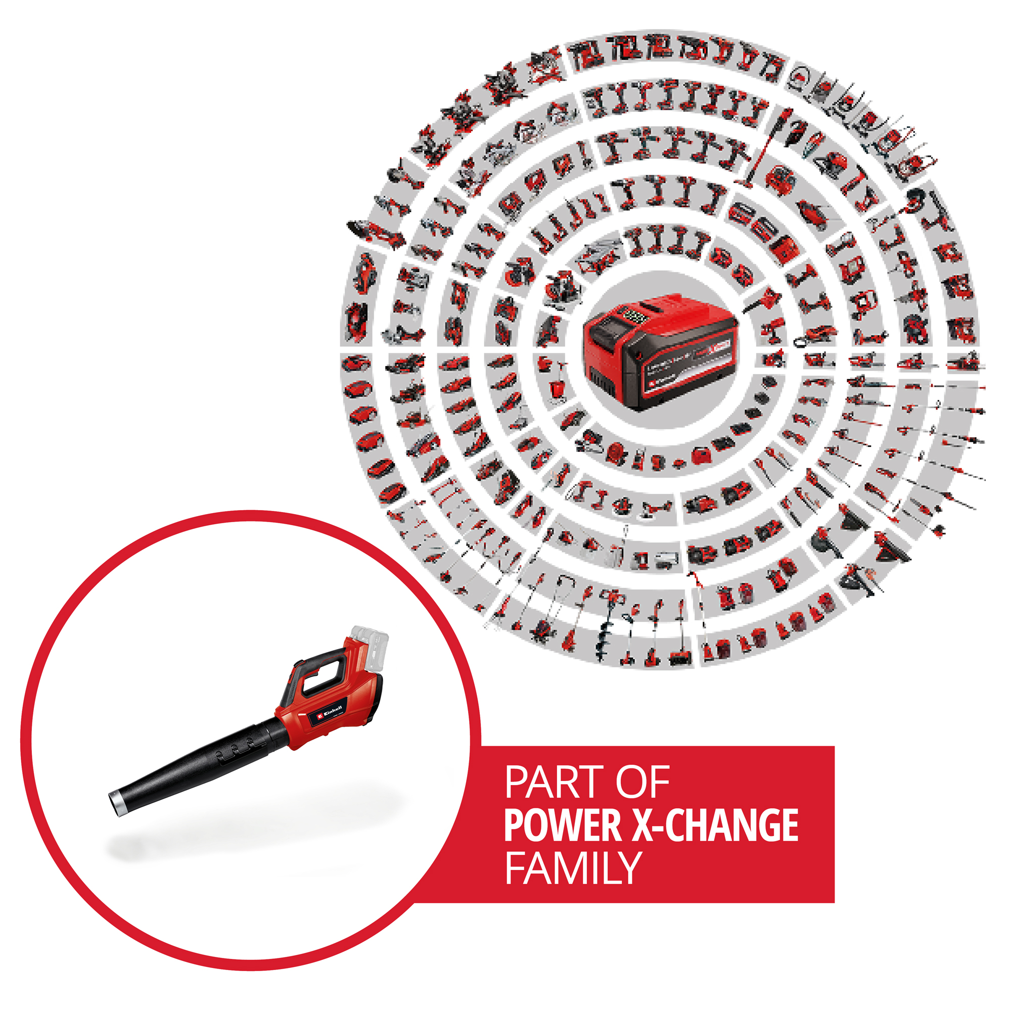 Løvblåser Einhell GE-CL 36/230 Li E Solo uten Batteri