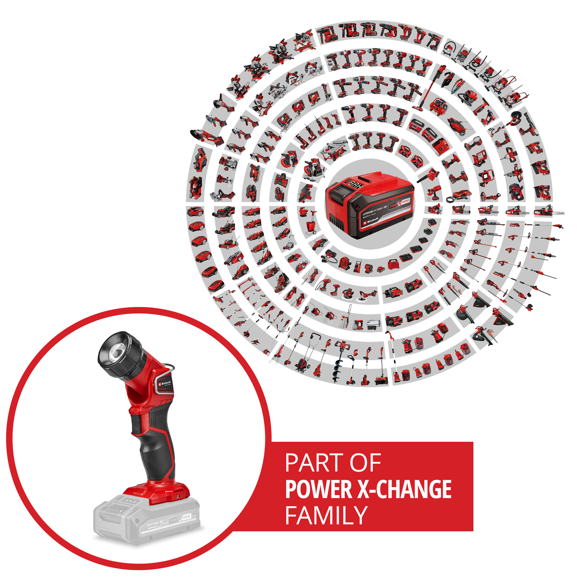 Håndlampe Einhell TE-CL 18/2500