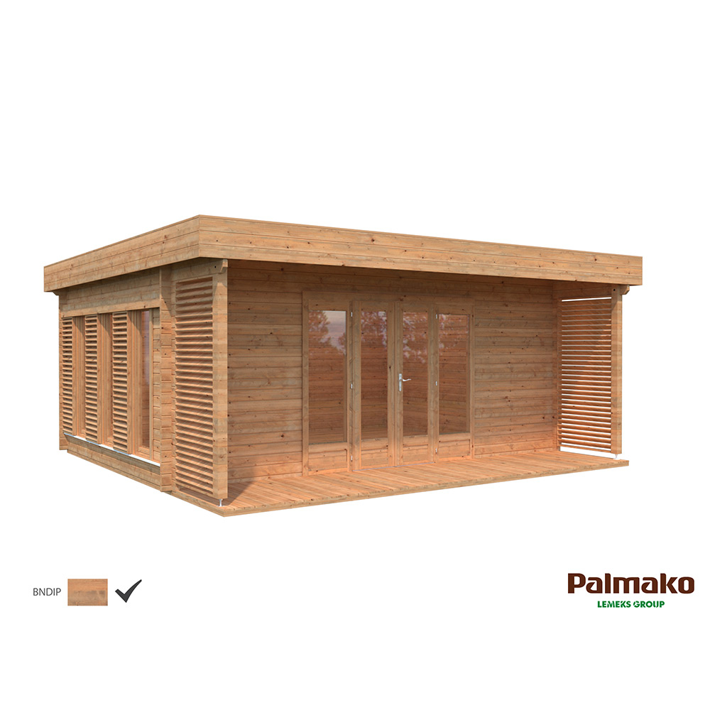Stuga Palmako Caroline 21,1 m2 Brun