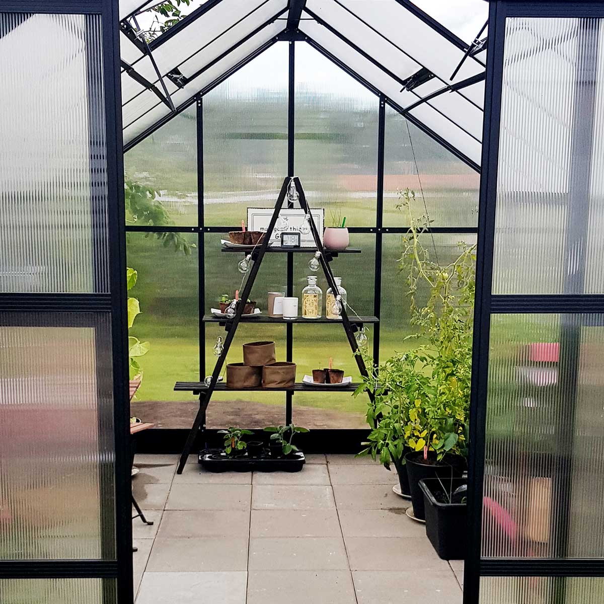 Drivhus Metalcraft 8,9 kvm Rektangulær