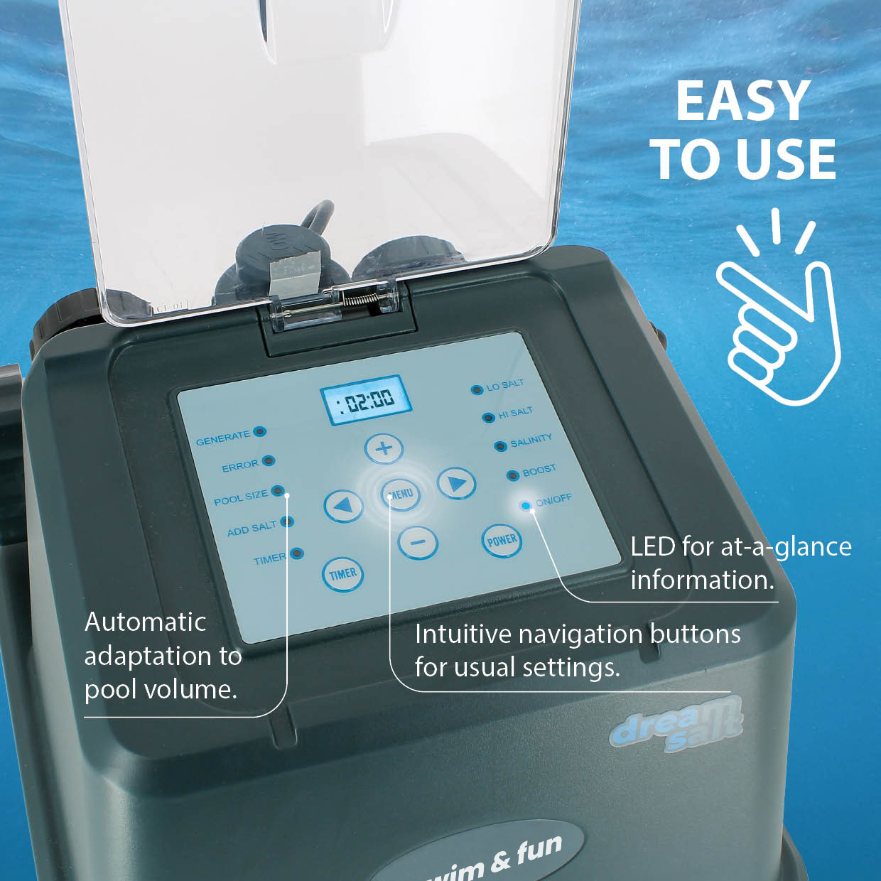 Saltklorinator Swim & Fun Salt 5gr