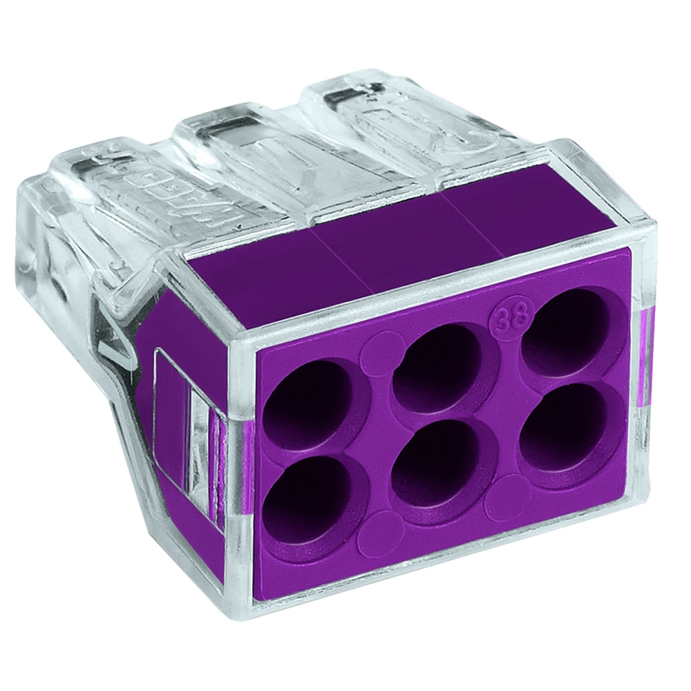 Toppklämma Wago 773 Tjocklek koppartråd (mm2) 0,75-4, Antal anslutningspunkter: 6 st