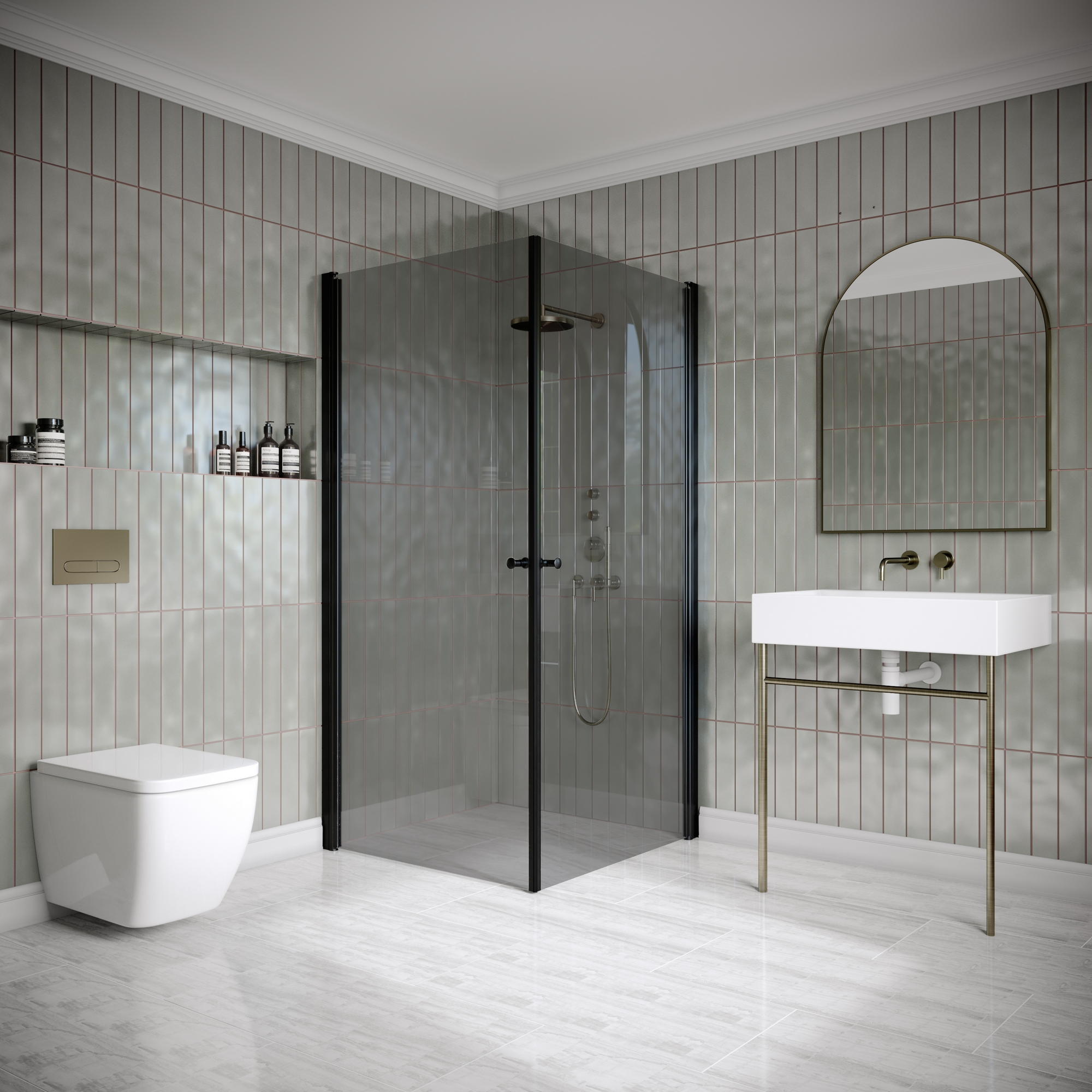 Dusjhjørne Hietakari Classic 148 Vendbare Dører