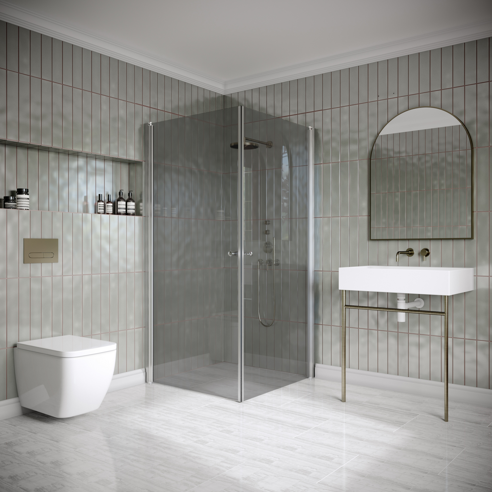 Dusjhjørne Hietakari Classic 148 Vendbare Dører