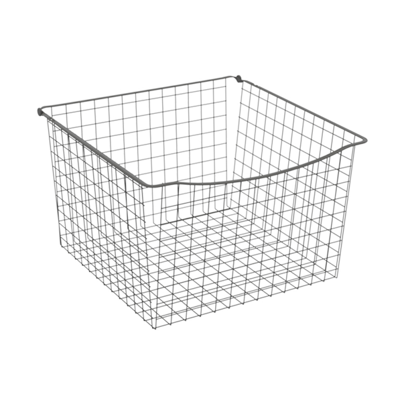 Trådkurv Beslag Design Mørk grå, 426x330 mm