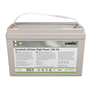 Batteri Sunwind Lithium High Power 100At