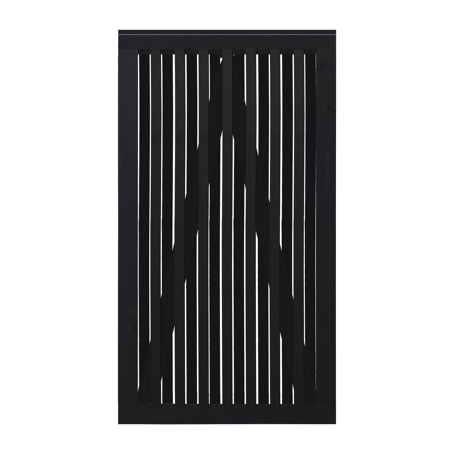 Nagano PLUS Enkelgrind - 100x180 cm Svart