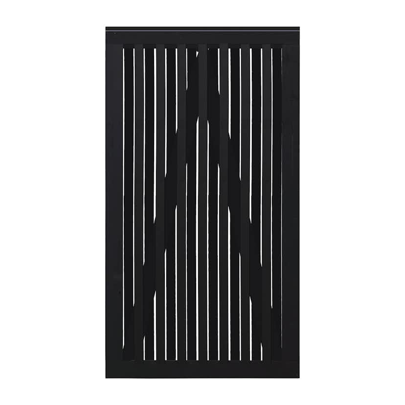 Nagano PLUS Enkelgrind - 100x180 cm Svart