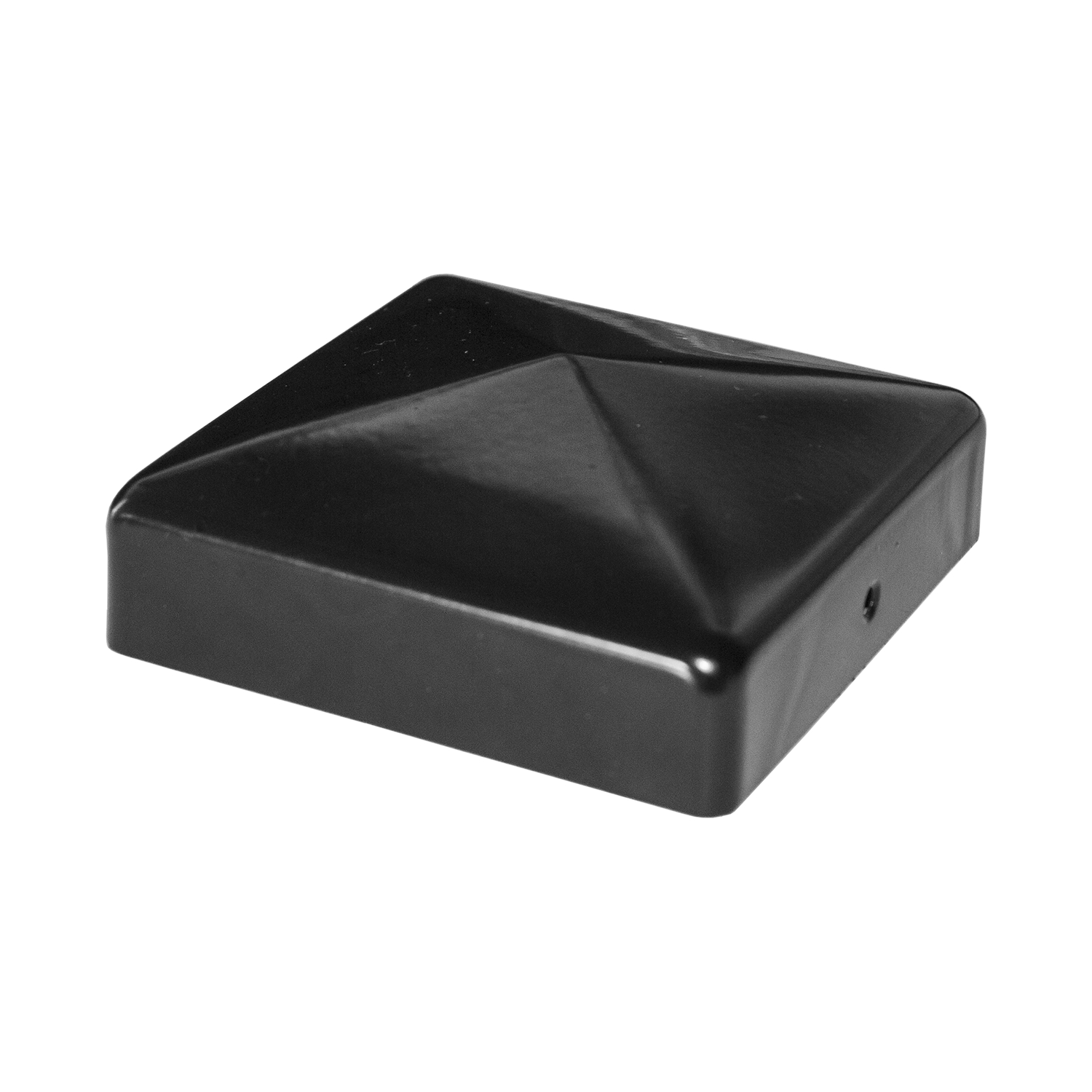 Stolpehatt PLUS Pyramide 91x91 mm Svart