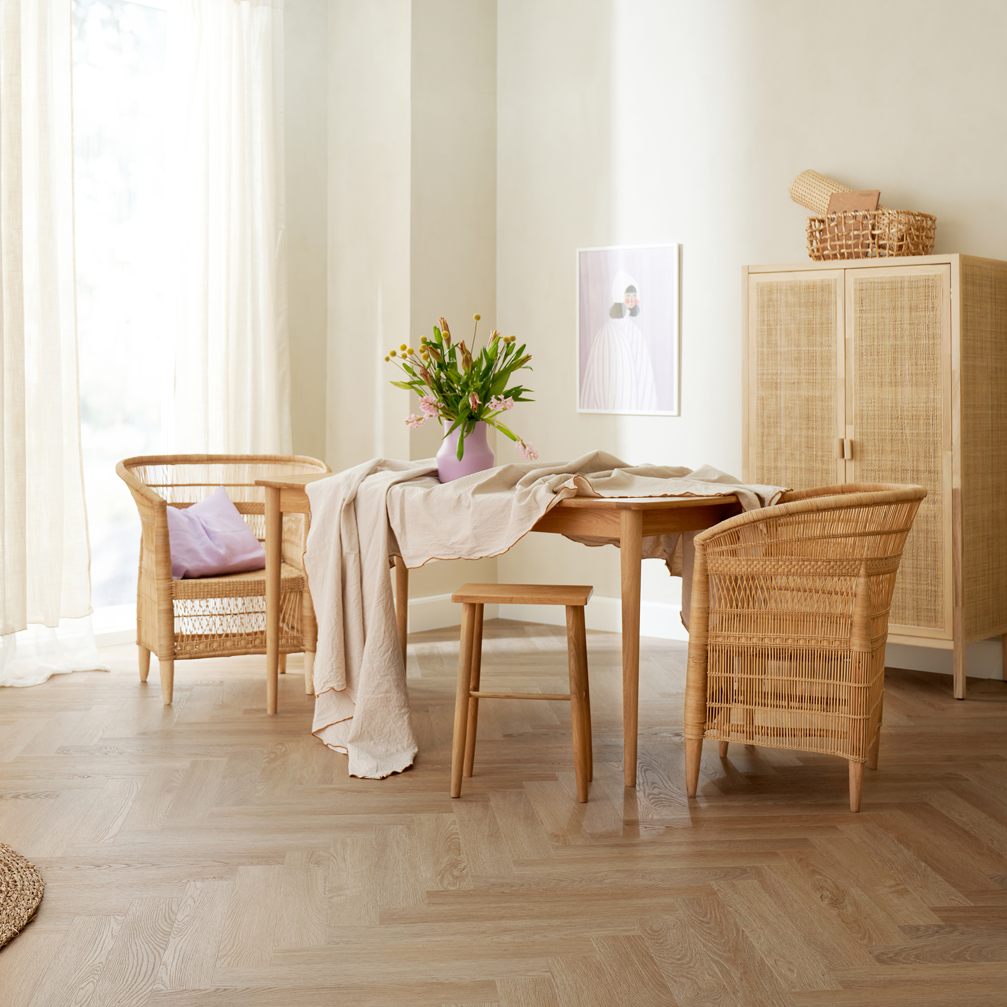 Vinylgolv Novego Plus Fiskben - Glasgow Ek mönster