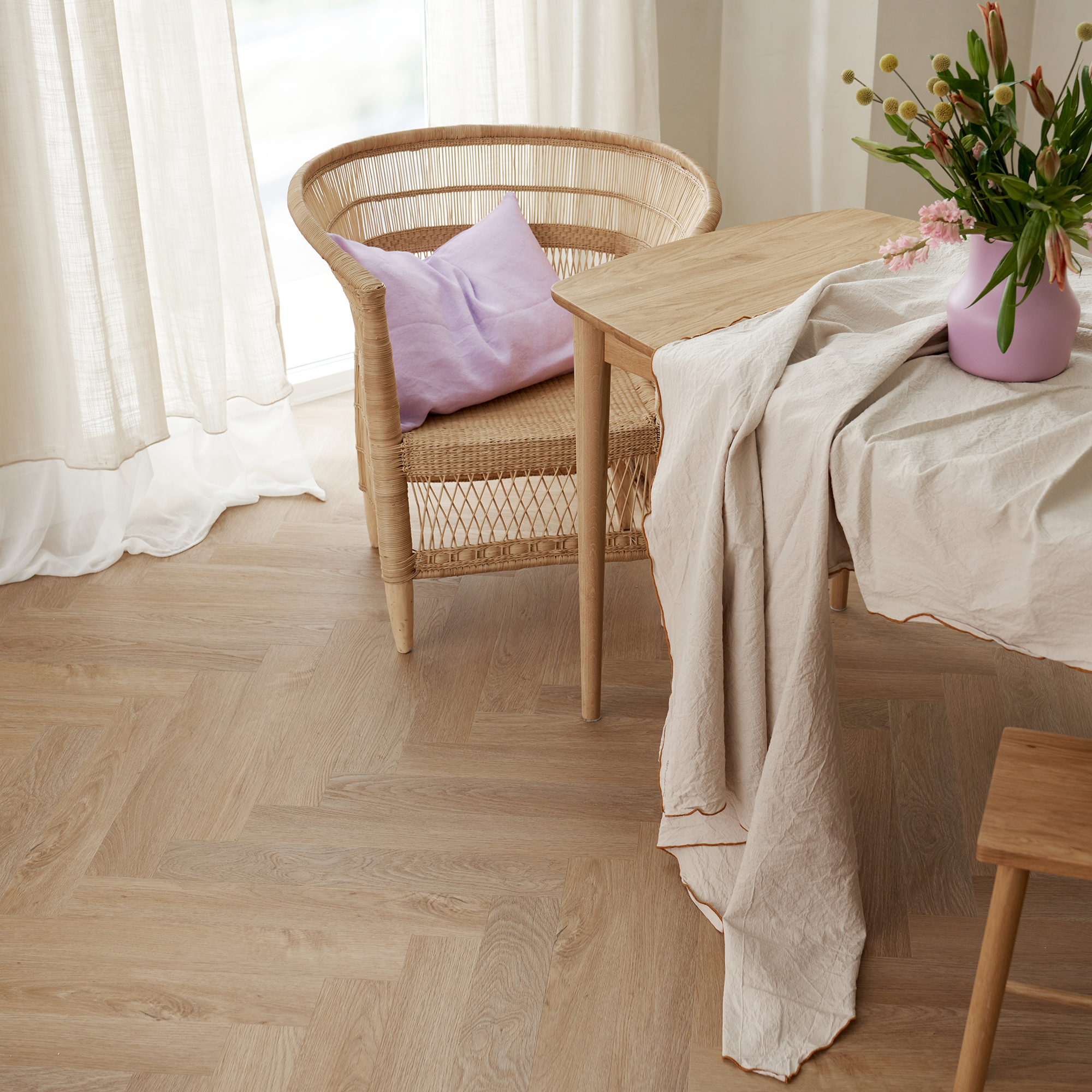 Vinylgolv Novego Plus Fiskben - Glasgow Ek mönster