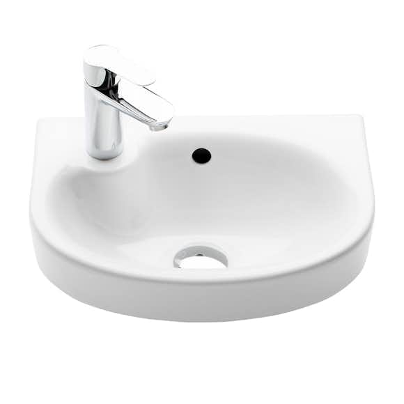 tvättställ ifö vinta asymmetriskt rund 400 mm