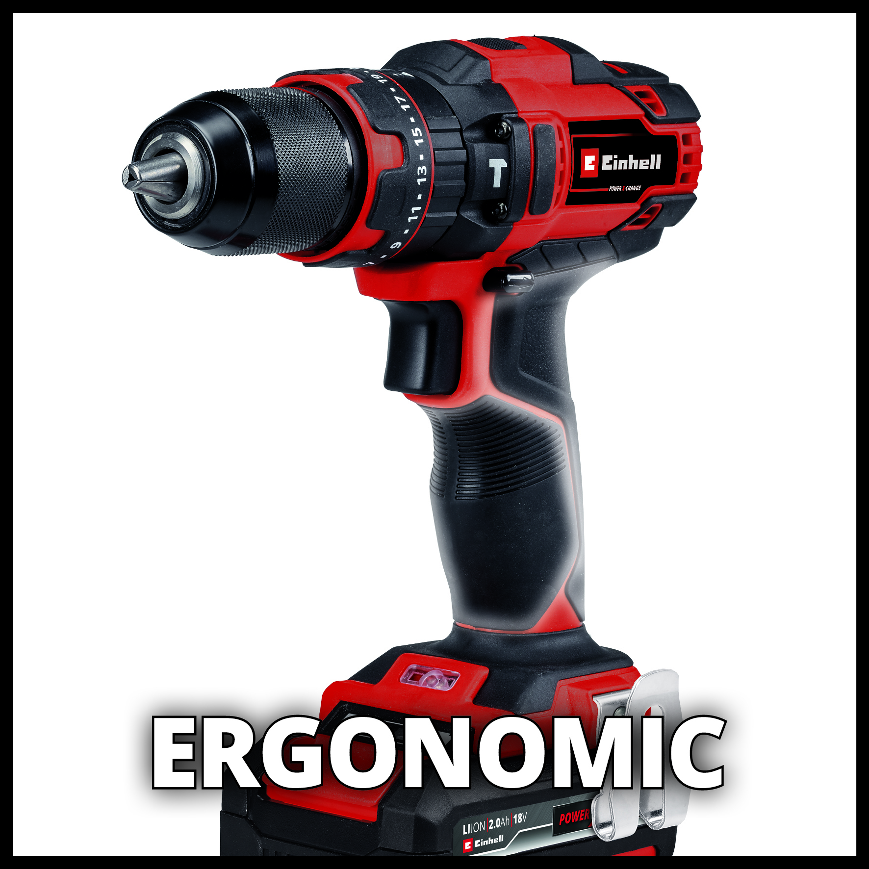 Slagboremaskin Einhell TE-CD 18/40 Kit (2x2,0Ah)