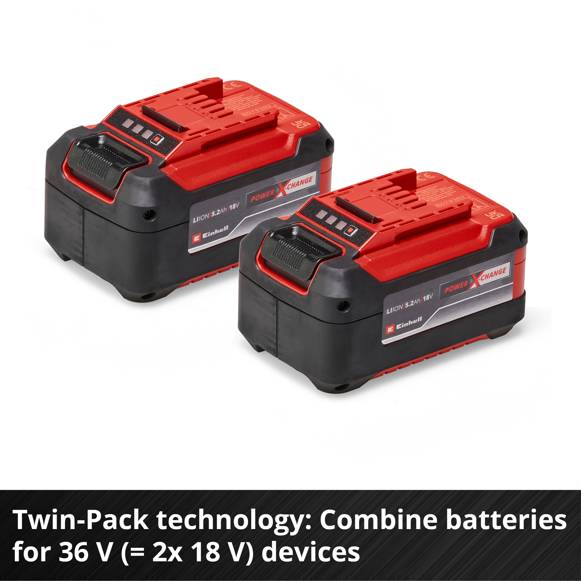 Batteri Einhell 2x 18 V 5,2 Ah PXC-Twinpack